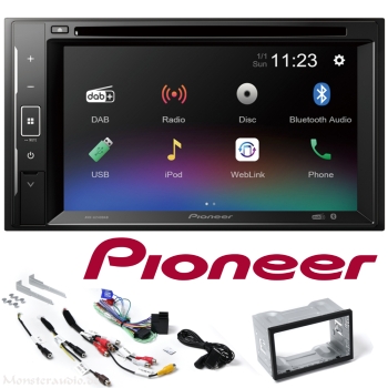 Pioneer AVH-A240DAB 2-DIN DVD Autoradio mit USB-mirroring Touchmonitor DAB+ AVHA240DAB